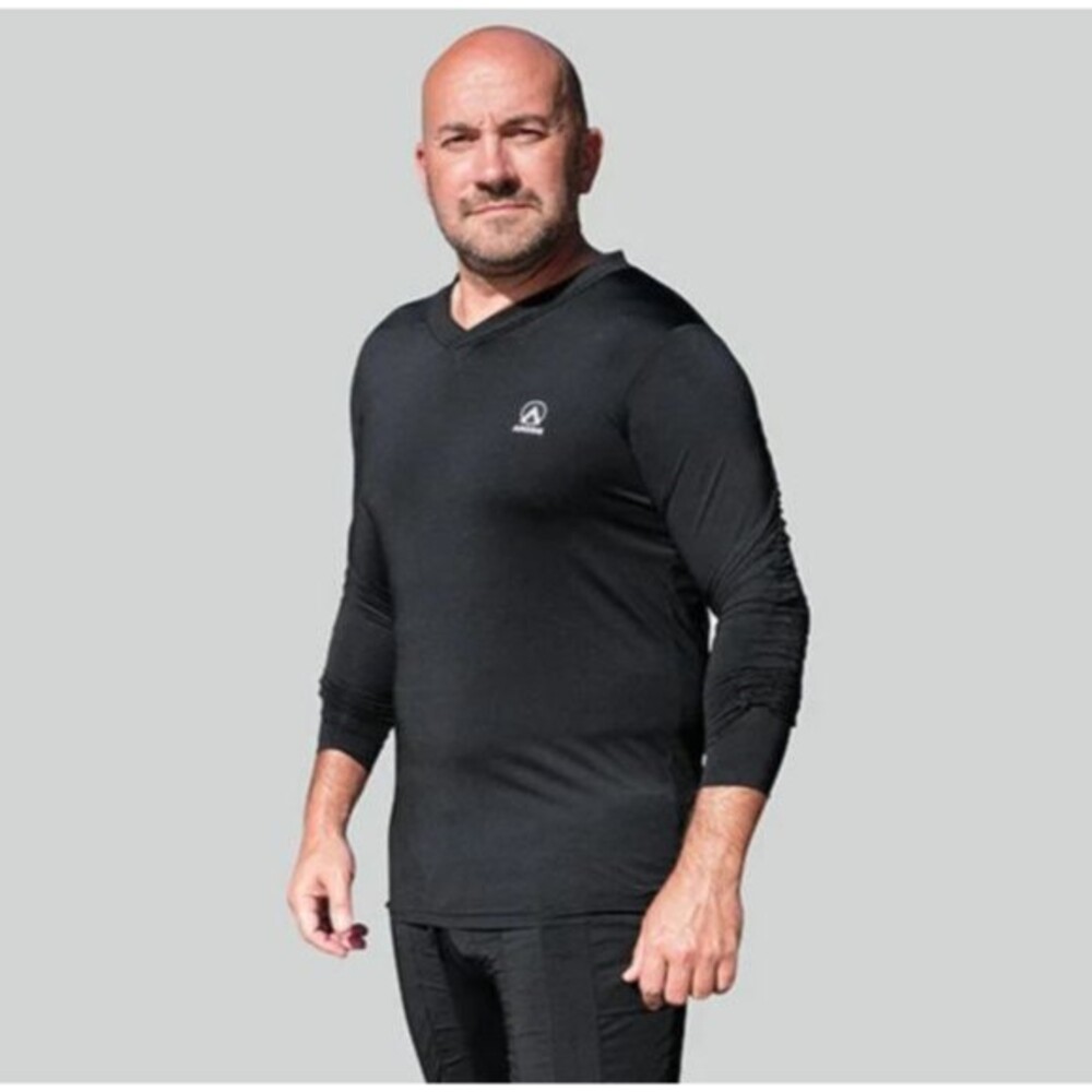 AGOGIE Black Mens Resistance Band 40+ Tee Workout Athletic SIZE XL MSRP $129